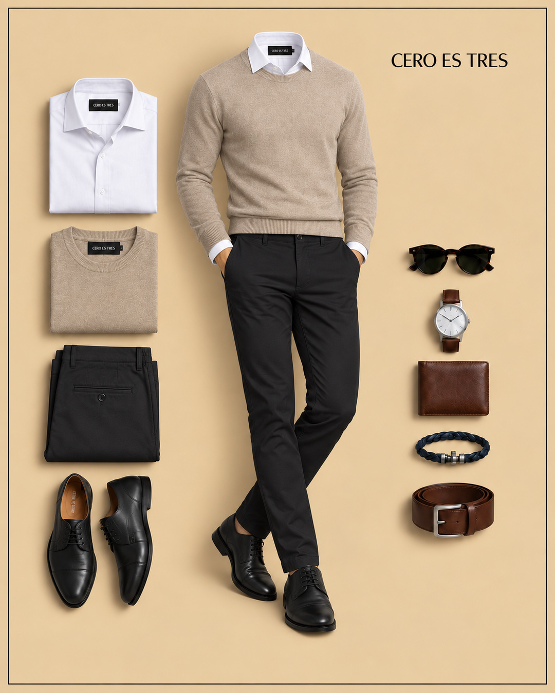 PREMIUM-TRAVEL-6X8 - PREMIUM TRAVEL CAPSULE — 6 PRENDAS, 8 OUTFITS
