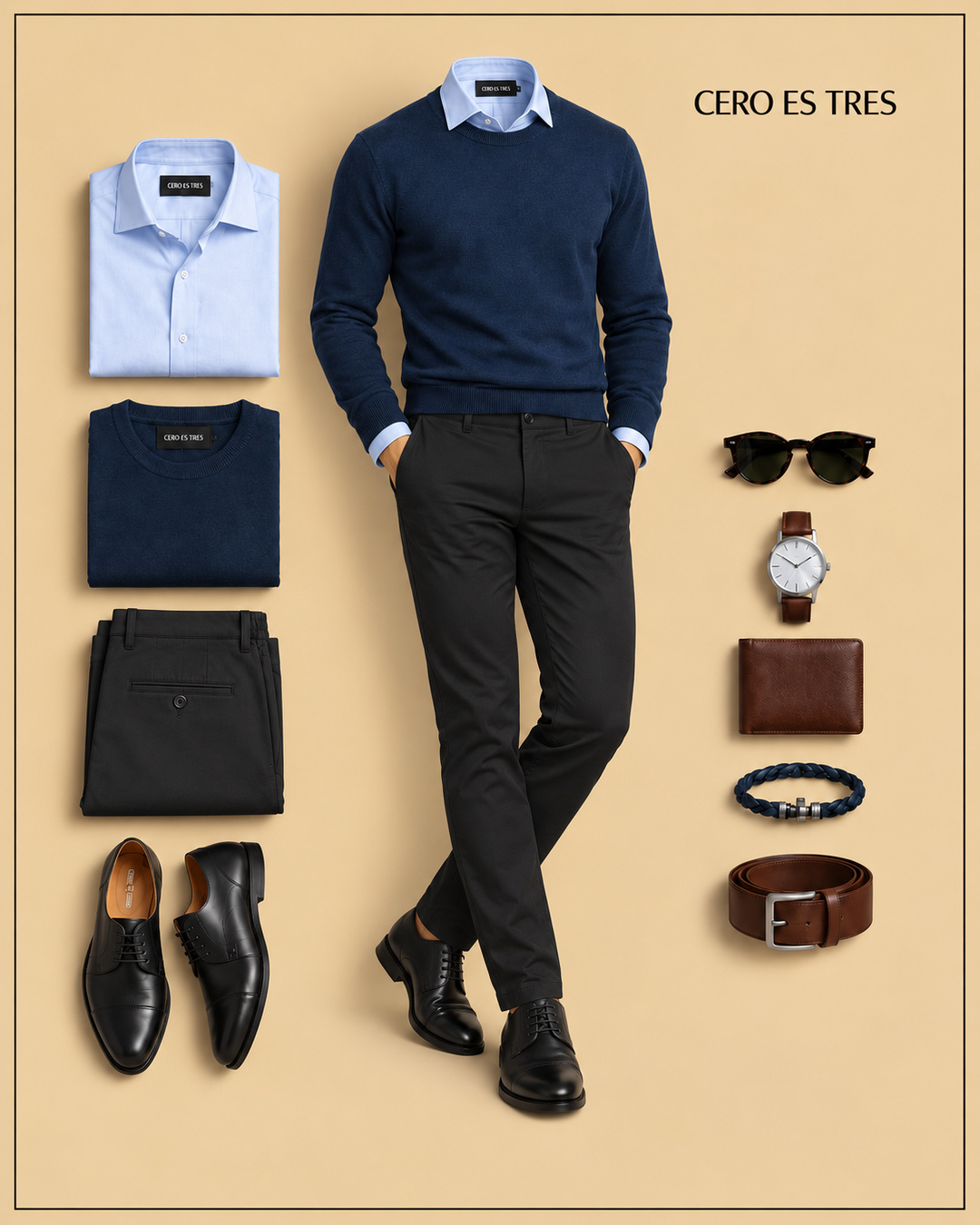 PREMIUM-TRAVEL-6X8 - PREMIUM TRAVEL CAPSULE — 6 PRENDAS, 8 OUTFITS