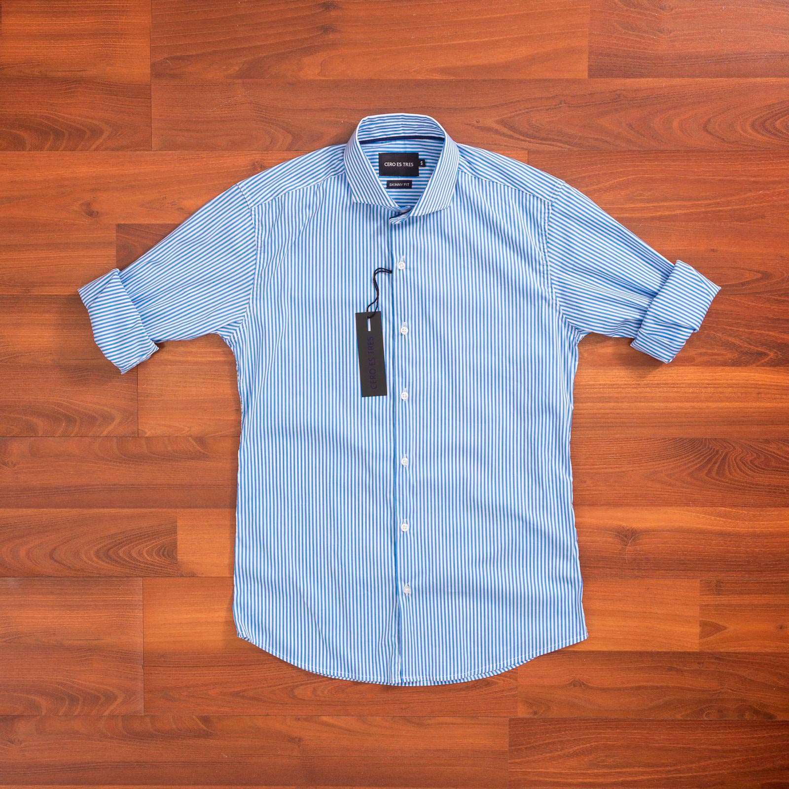 6817RAYMLAM - CAMISA YAGO SKSP AZUL MARINO