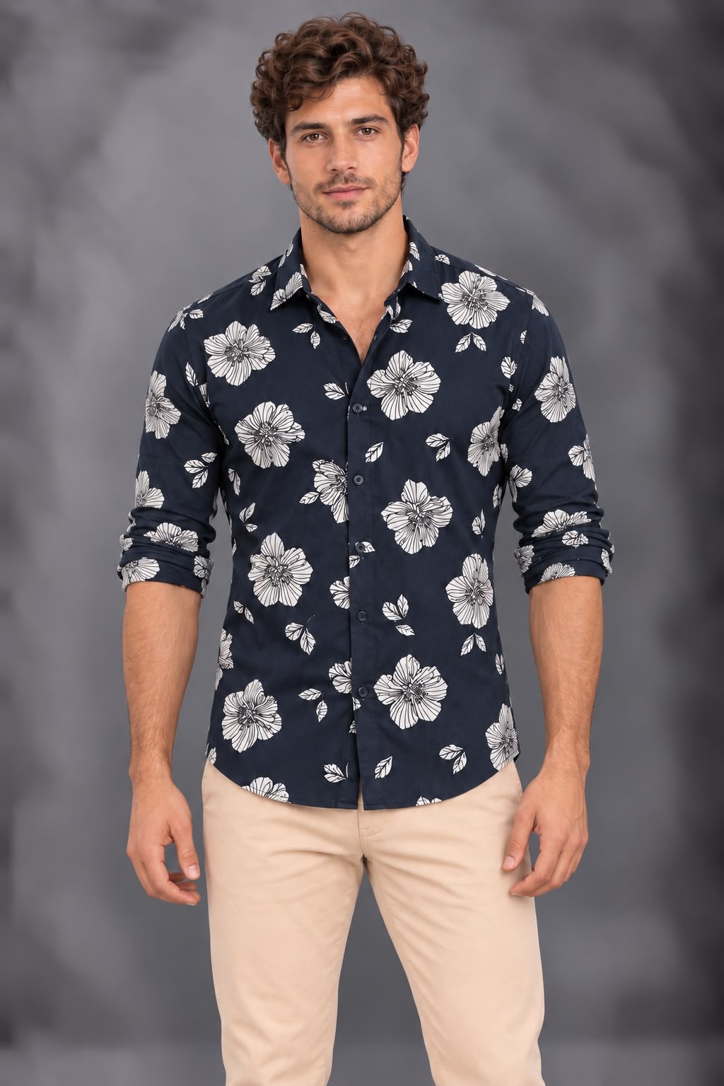 CAMISA SK SP - LEEDS AZUL MARINO