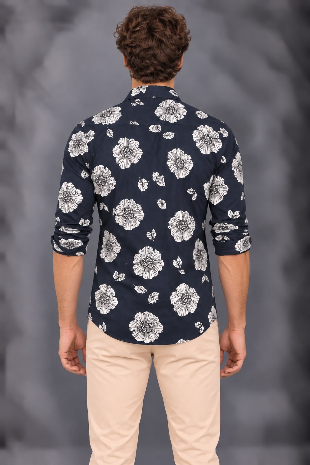 6518SKSP03AM - CAMISA SK SP - LEEDS AZUL MARINO