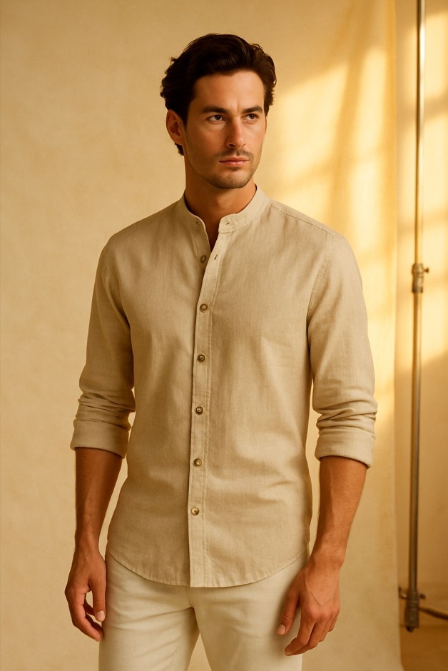 CAMISA MAO THAI CAMEL