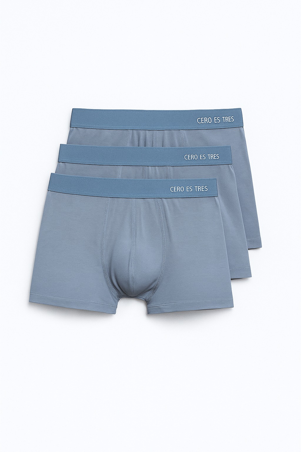 BOXERS TRIPACK LISO GRIS