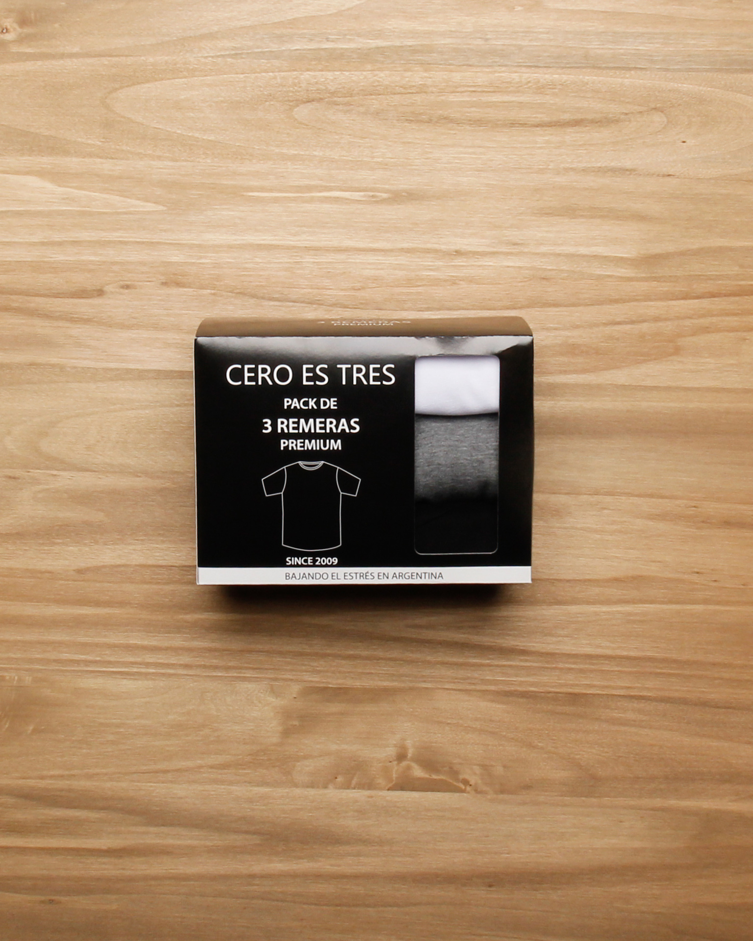 TRIPACK REMERA BASICA