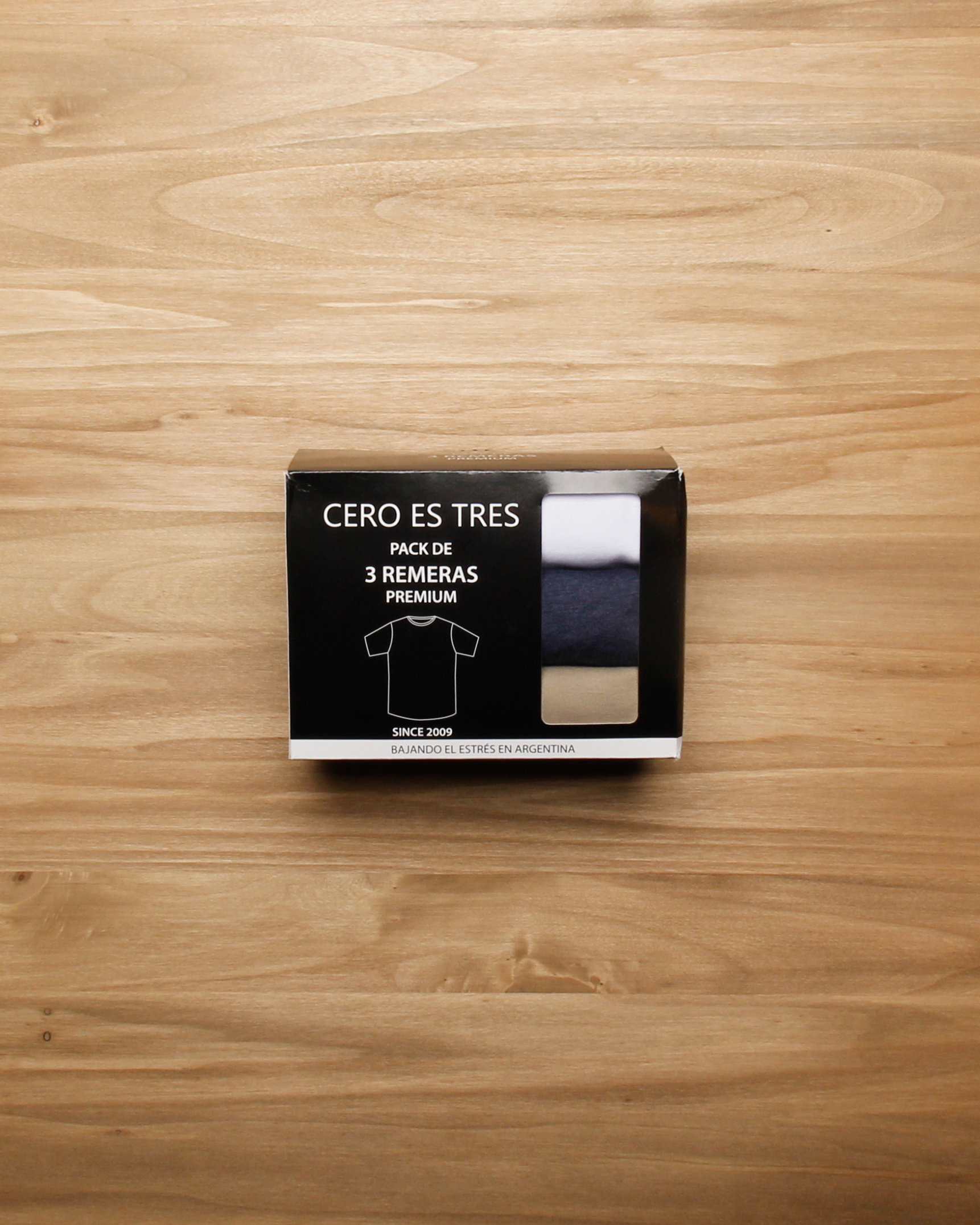 TRIPACK REMERA BASICA