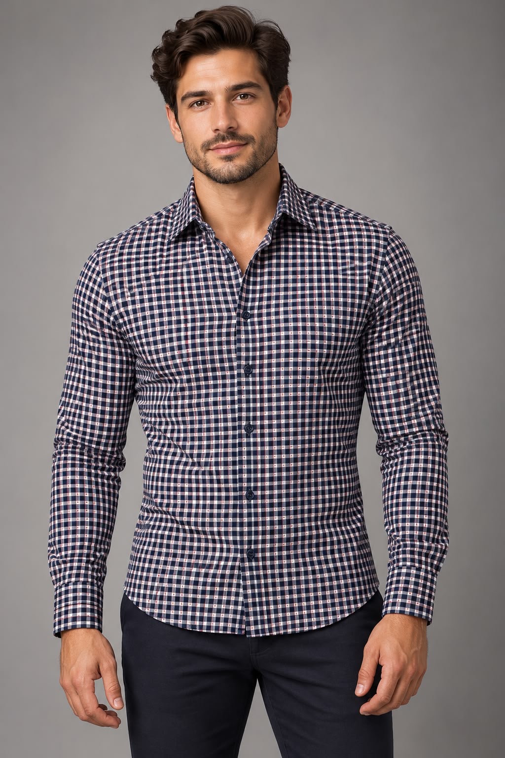 CAMISA MALAGA SKB AZUL MARINO