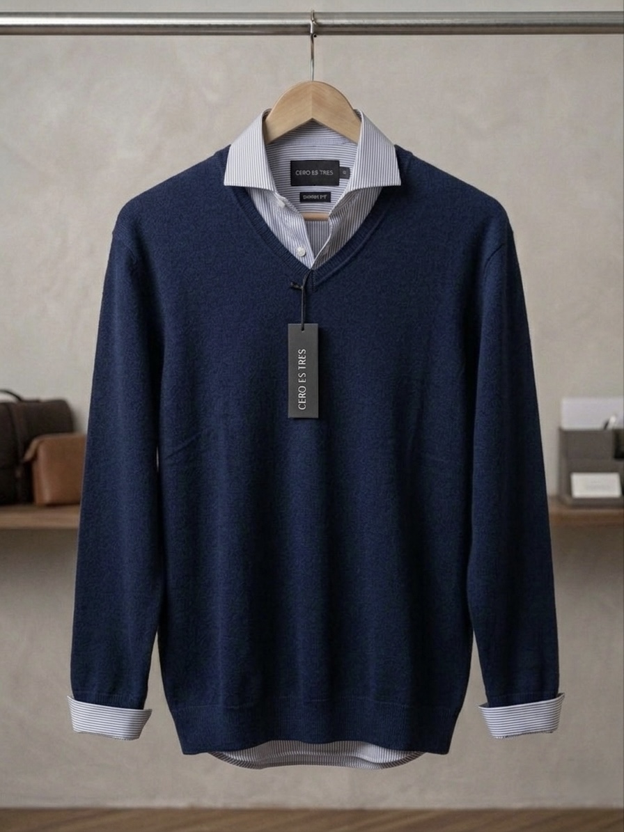 5249AM - SWEATER PORTER AZUL MARINO