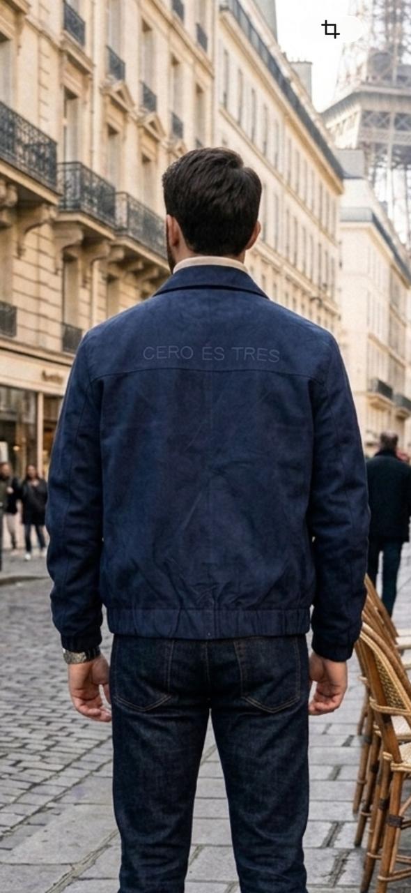 8023AM - BOMBER NOIR AZUL MARINO