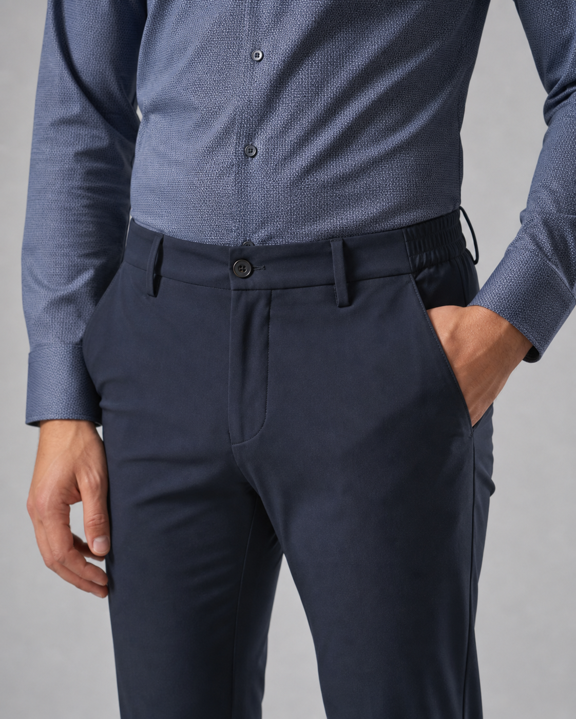 PANTALON COCKTAIL BLUE NAVY