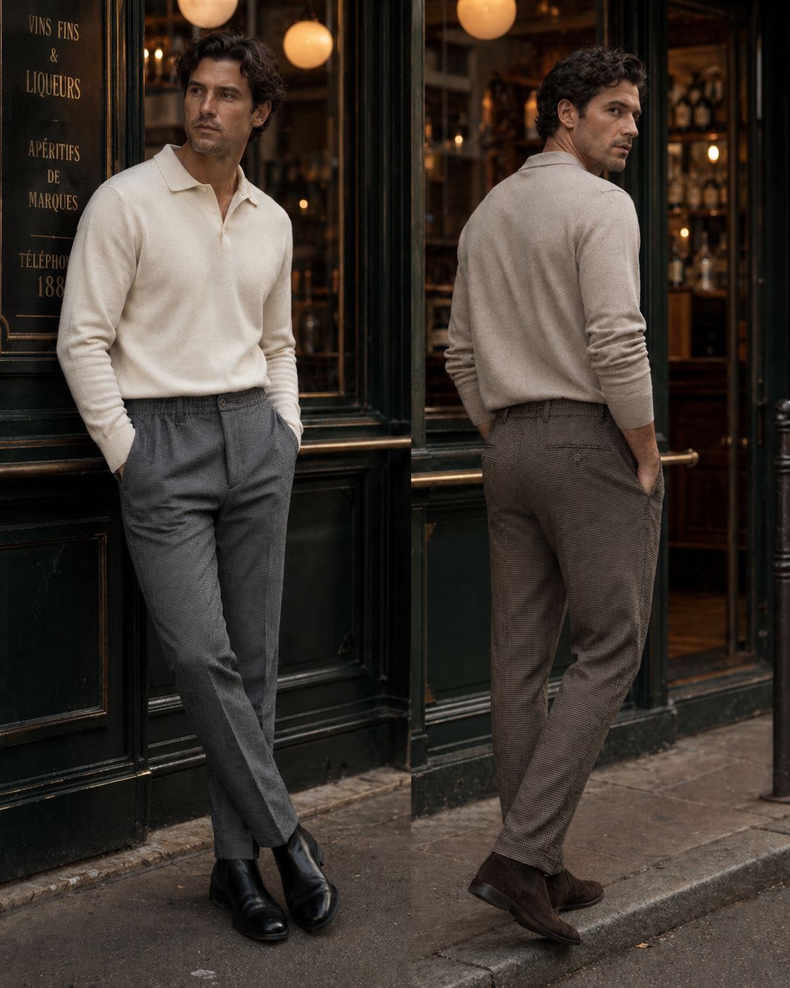 3314GT - PANTALON PINOT GRIS TOPO