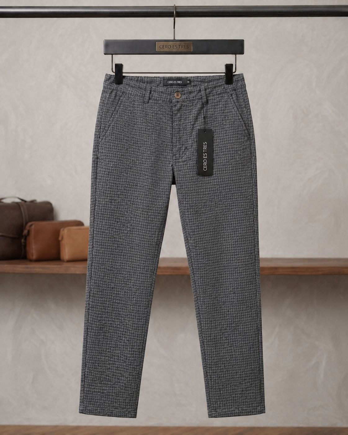 PANTALON PINOT GRIS TOPO