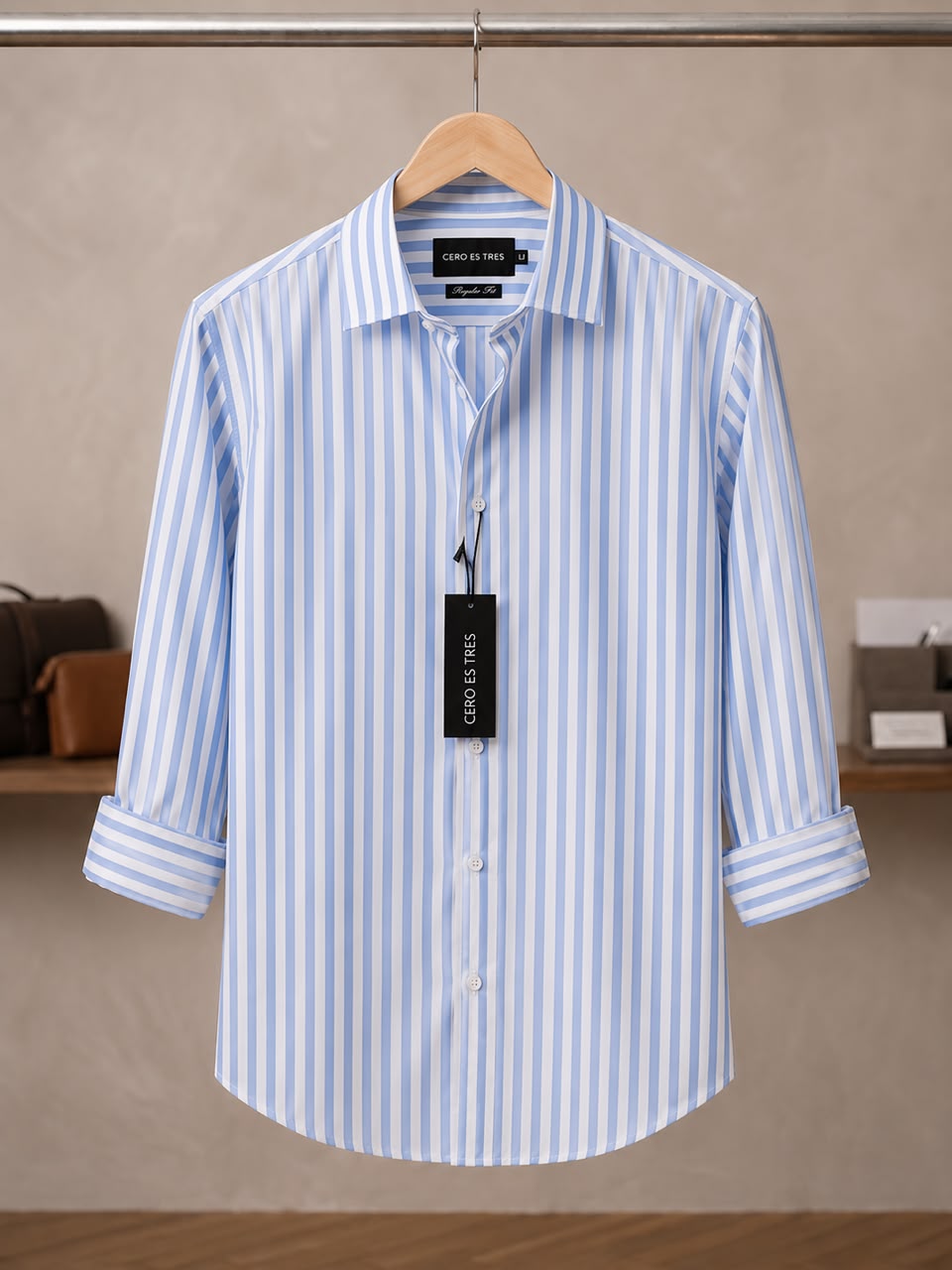 CAMISA BREW CELESTE