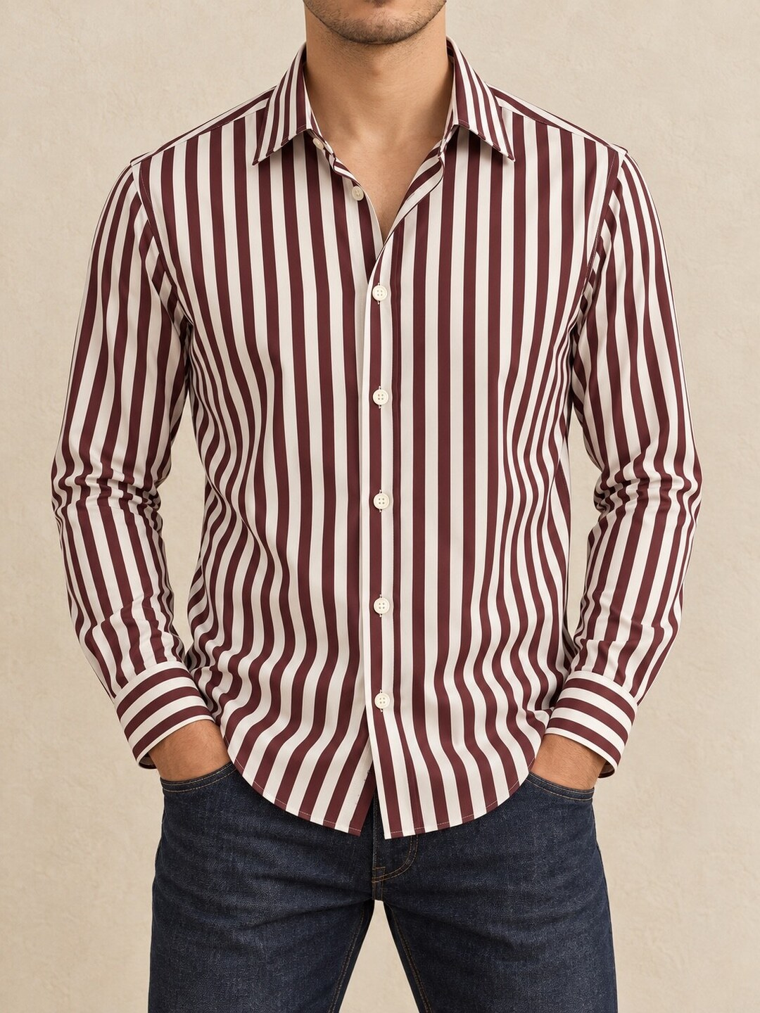 CAMISA BREW BORDÓ