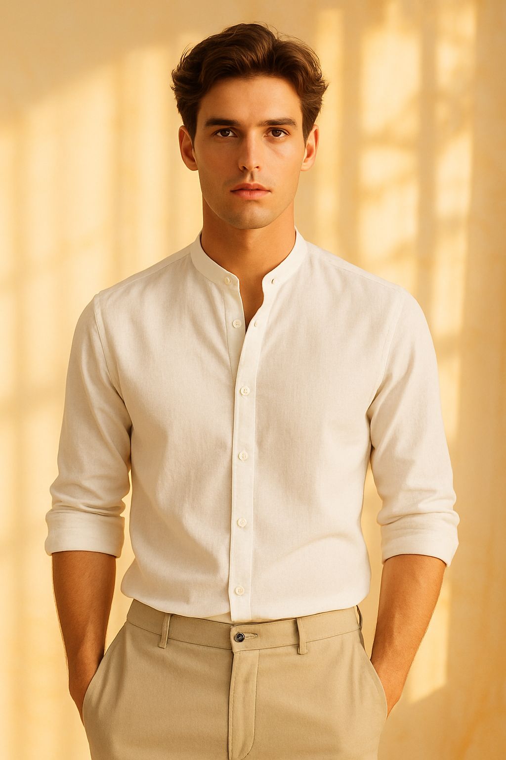 CAMISA LINO MAO THAI BLANCO