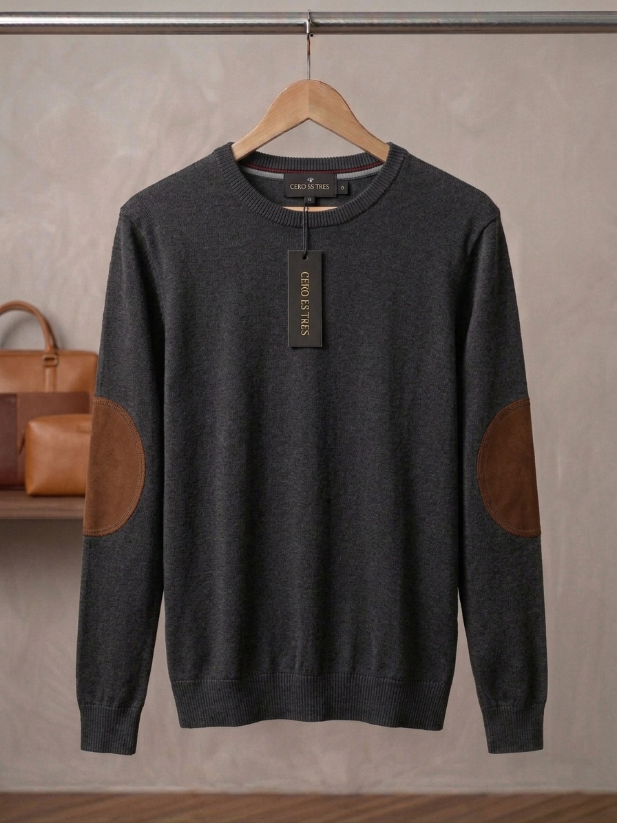SWEATER GAEL PITUCON GRIS MELANGE OSCURO