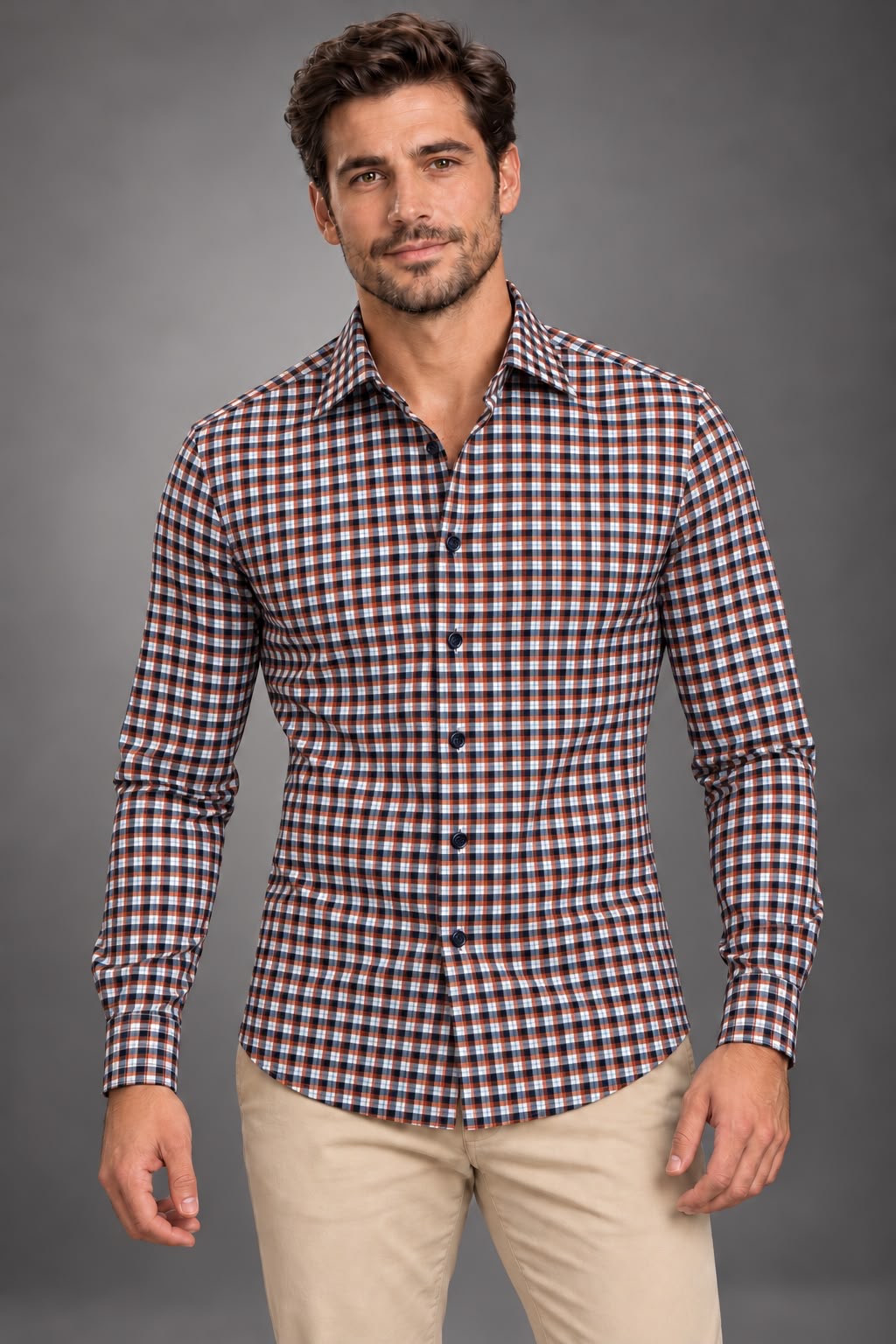 CAMISA ANKARA SKB NARANJA