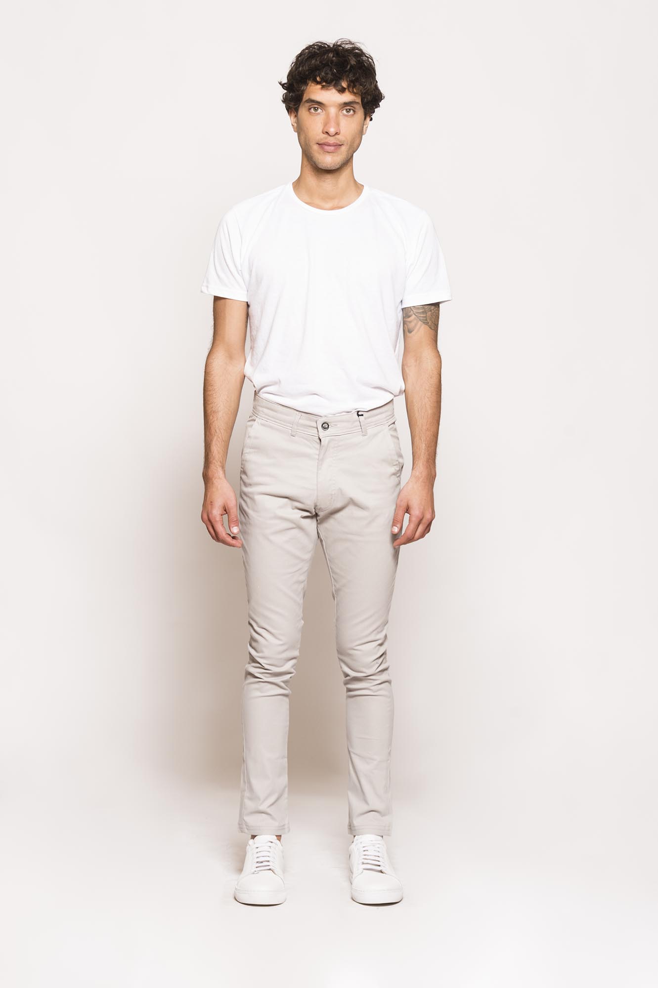 3305GM - BORG DENIMWEAR SKINNY FIT GRIS MEDIO